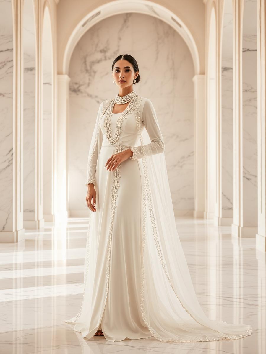 Bridal — Ivory, pearl and cathedral capes